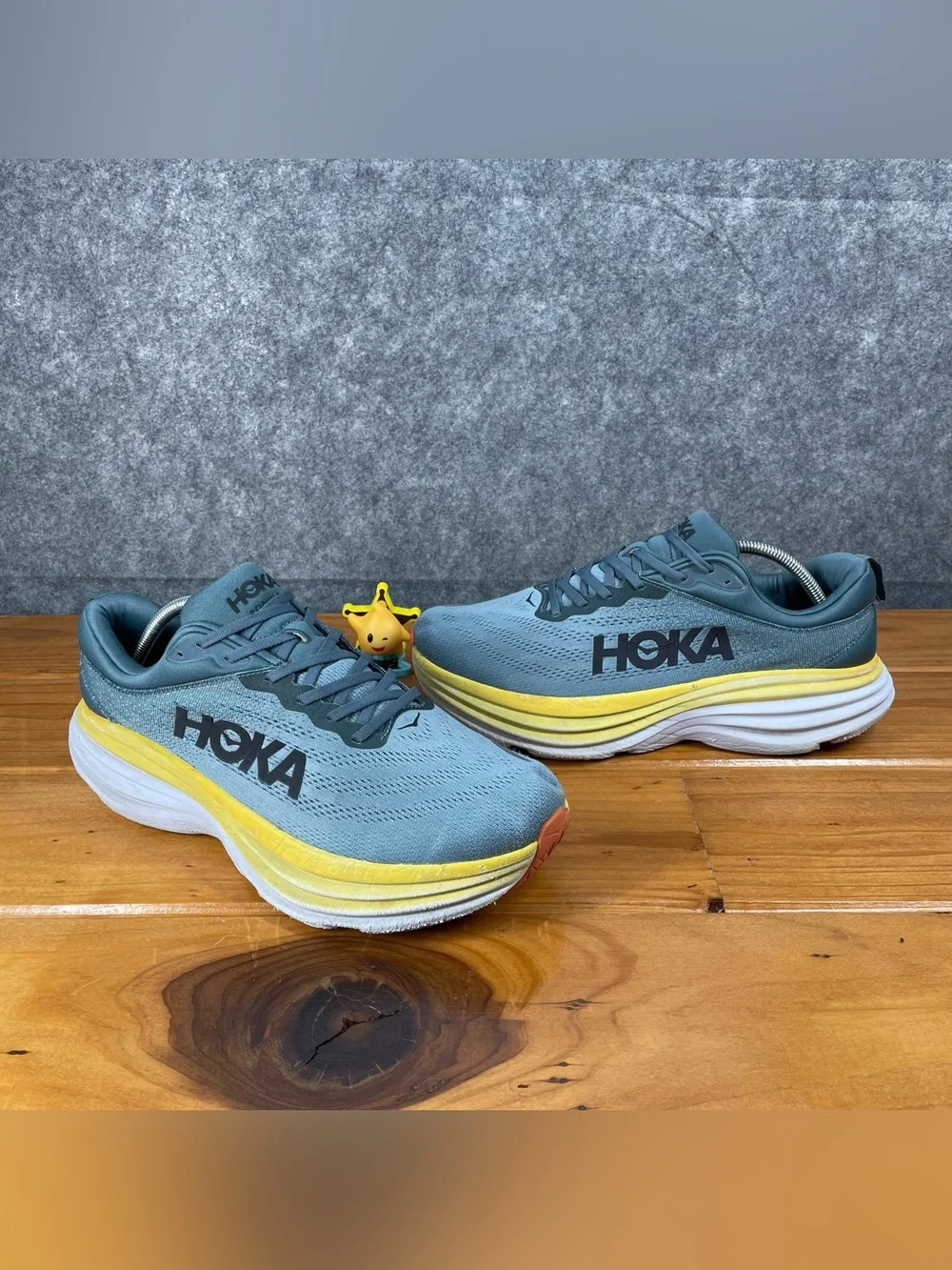 HOKA Bondi 8 Mens 11.5 2E Wide Goblin Blue Road Running Walking Shoes 1127953